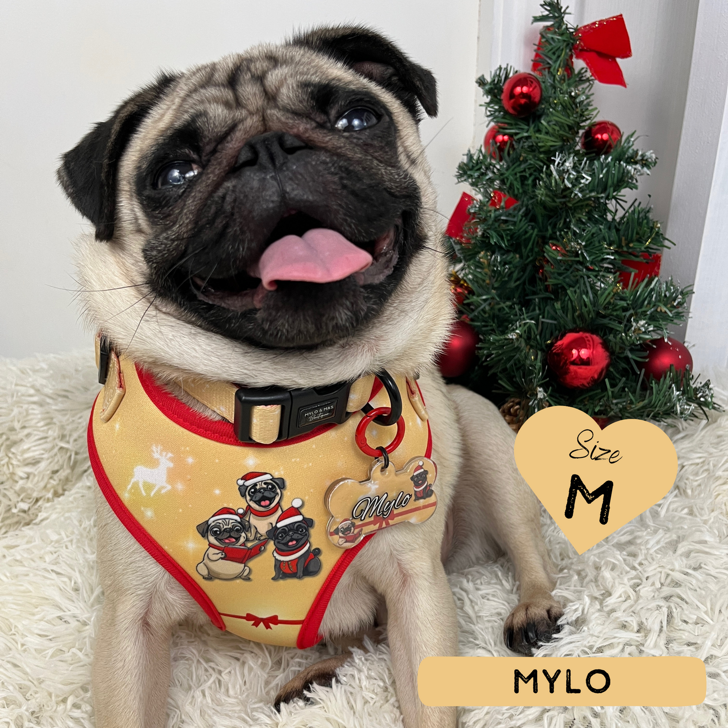 A Pugmas Carol | Adjustable Harness