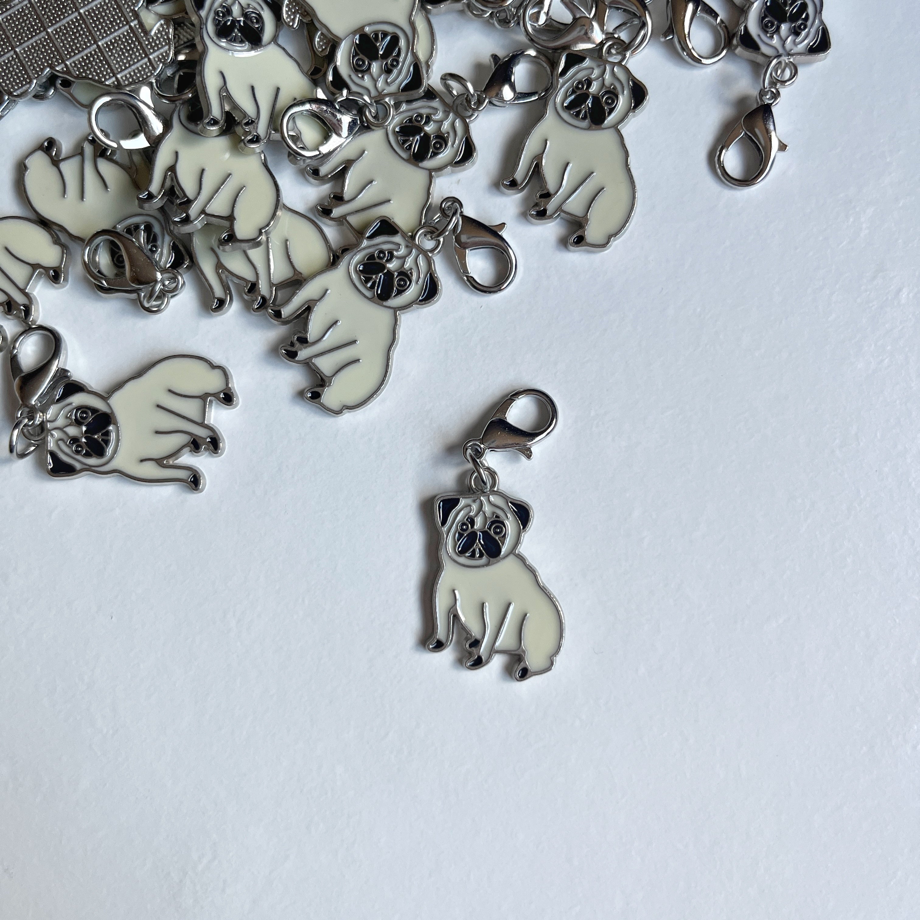 Pug jewelry charms best sale