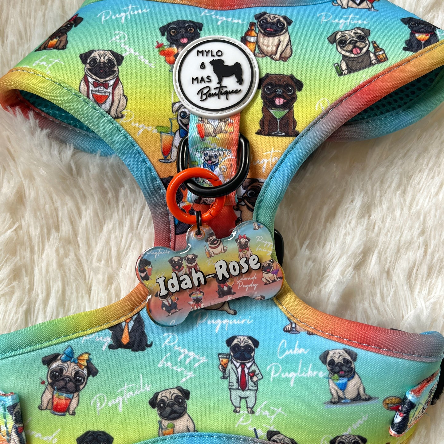 Oh My Pug! ID tag