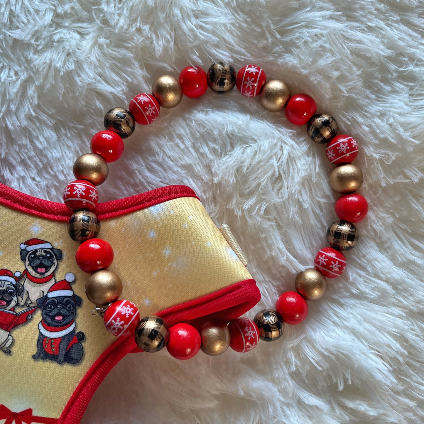 Dog Bead Necklace - A Pugmas Carol