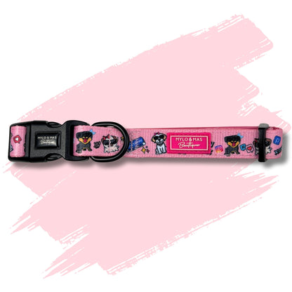 Dog Collar - Social Media Star Pink