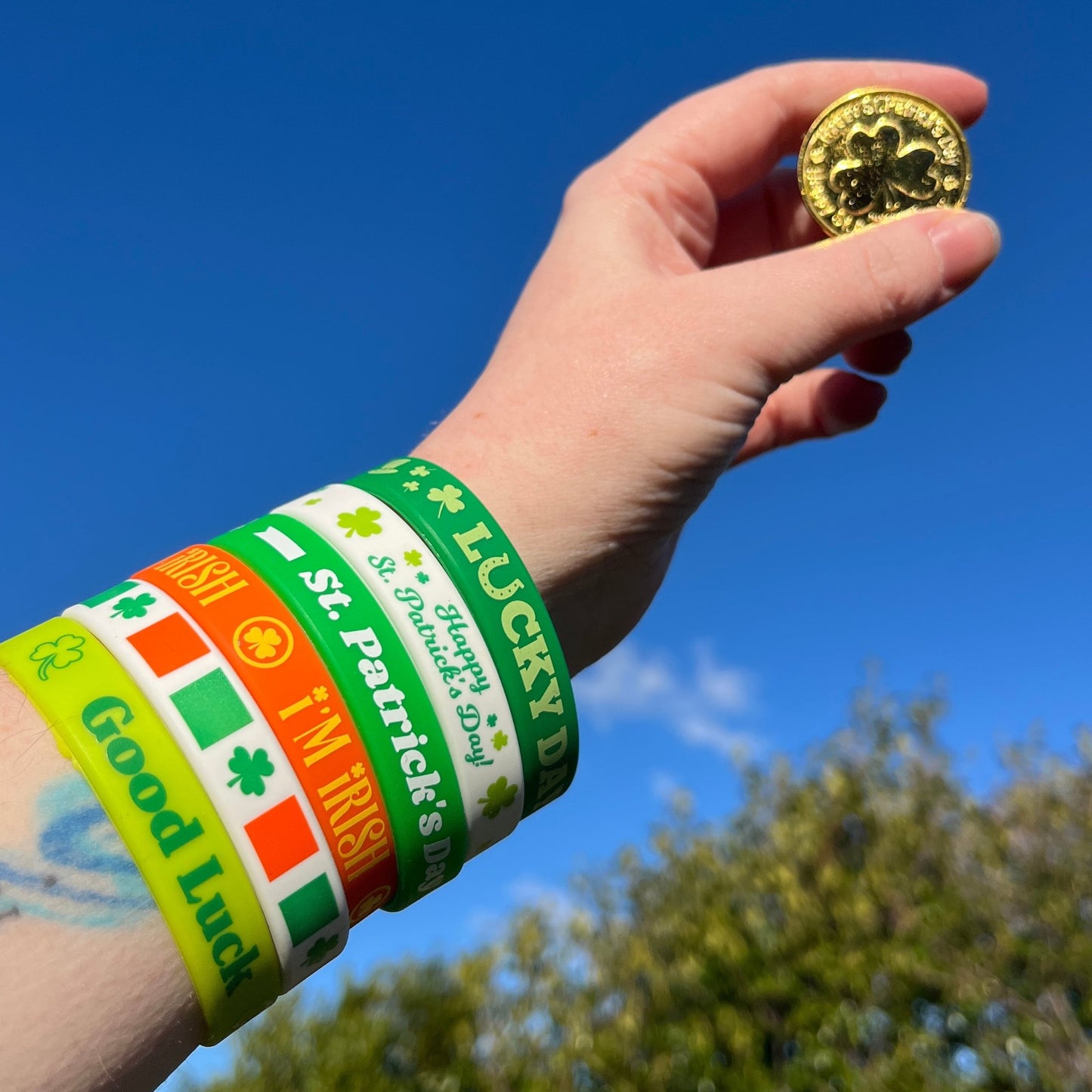 Human St. Patrick's Day Wristbands