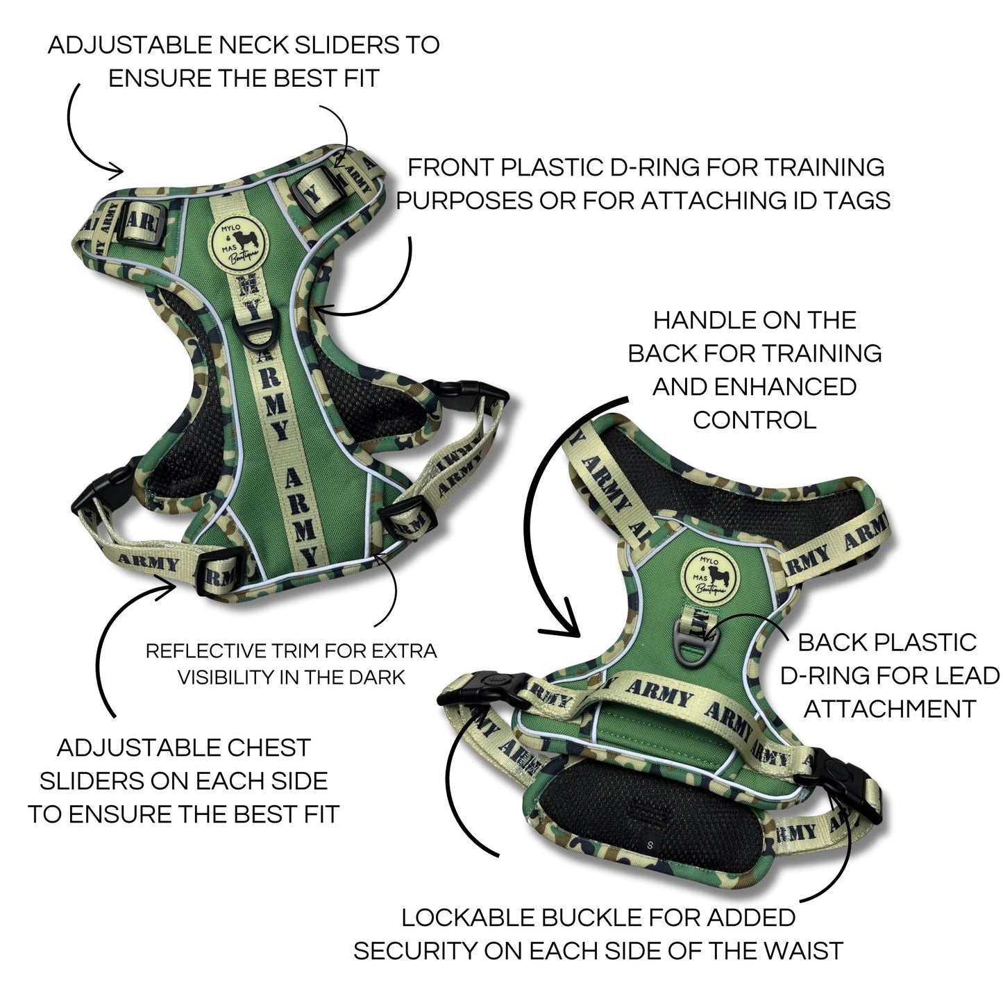 Mighty Hounds™ XL Dog Harness - Supaw Trooper