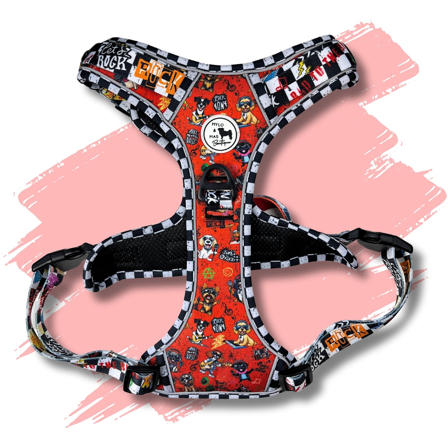 Mighty Hounds™ XL Dog Harness - Bone Jovie