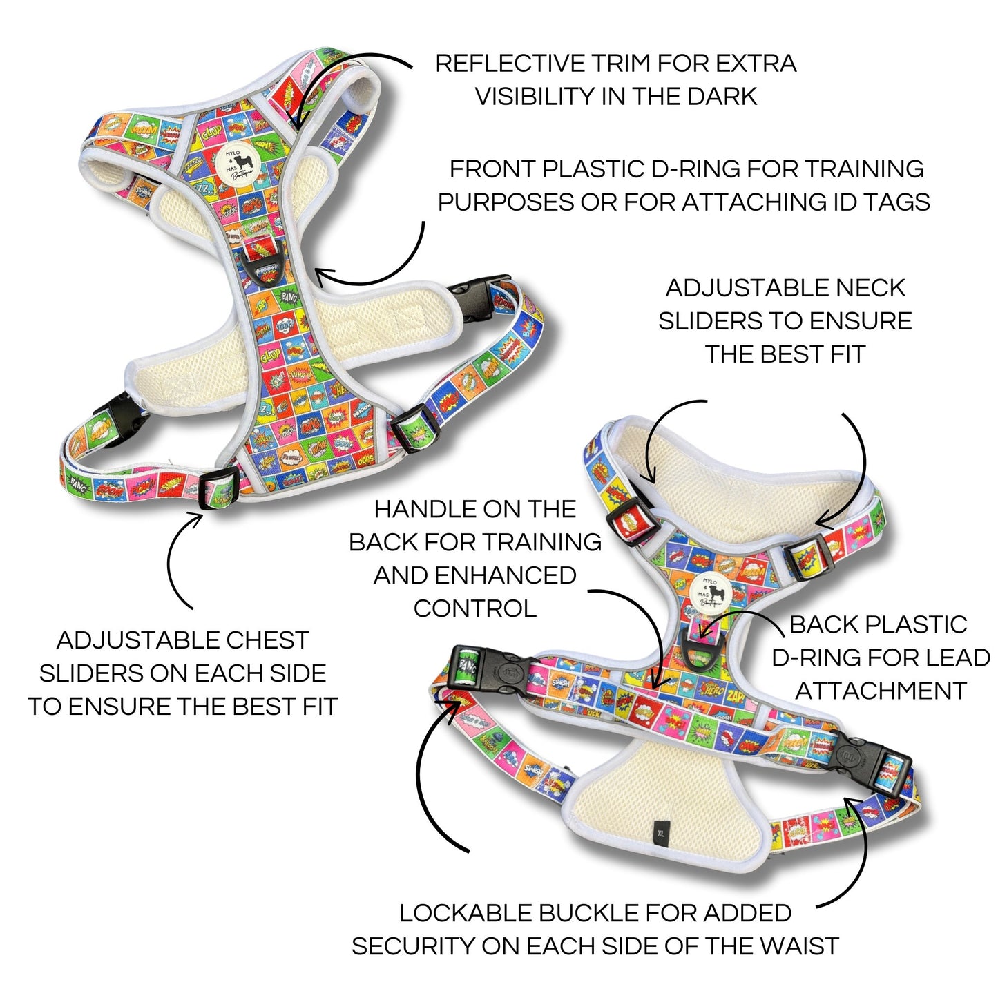 Mighty Hounds™ XL Dog Harness - Pawpow