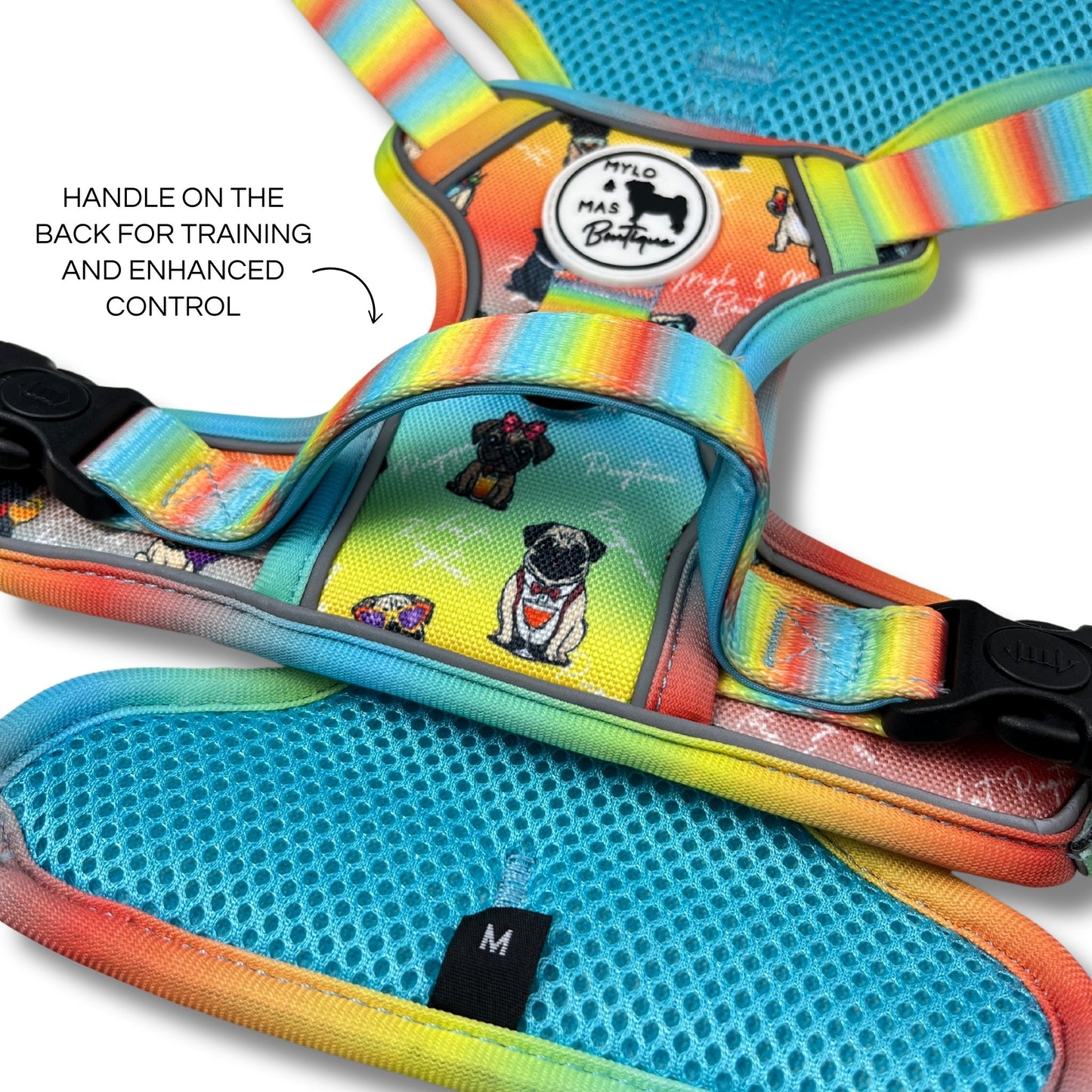 Mighty Hounds™ XL Dog Harness - Oh My Pug!